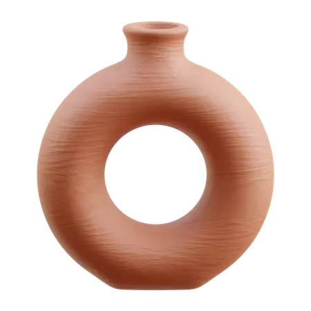 粘土の花瓶  3D Icon
