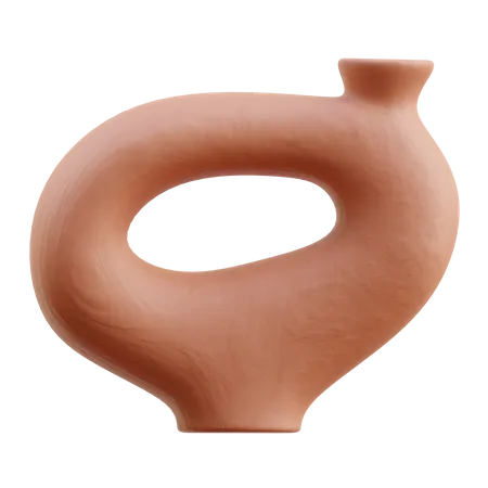 粘土の花瓶  3D Icon