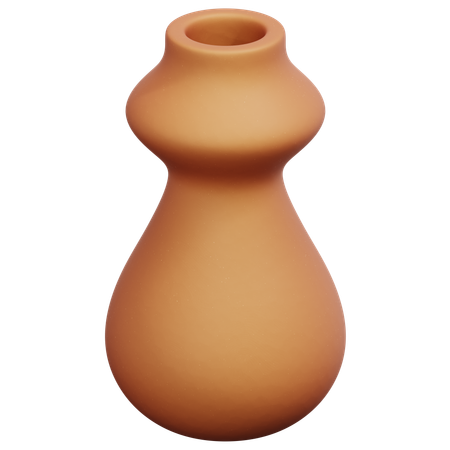 Clay Vase Pot  3D Icon