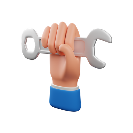 Clé à main  3D Icon