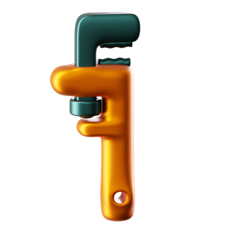 Clé à pipe  3D Icon