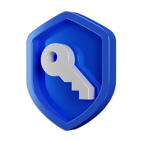 Clé du badge de sécurité  3D Icon