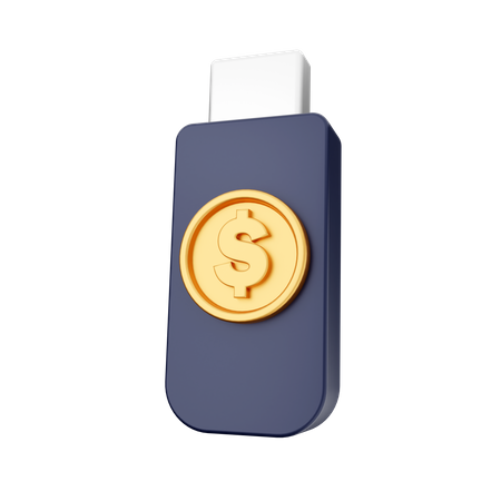 Clé USB en dollars  3D Icon