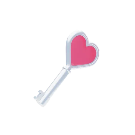 Clé d'amour  3D Icon