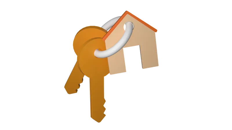 Clé de la maison  3D Icon