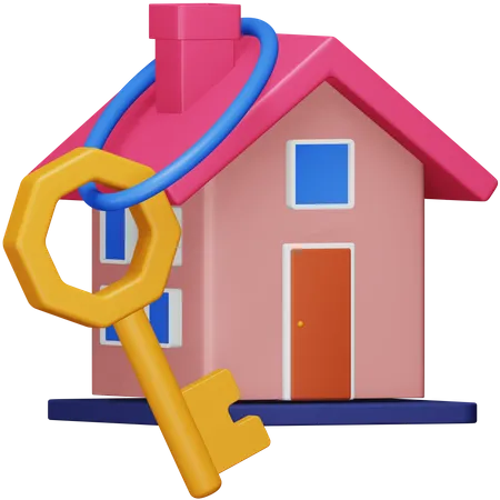 Clé de la maison  3D Icon