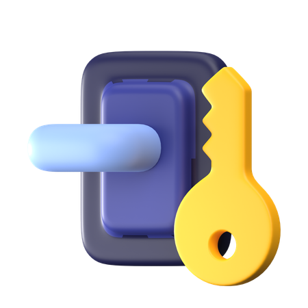 Clé de la porte  3D Icon