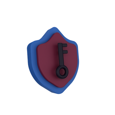 Clef de sécurité  3D Icon