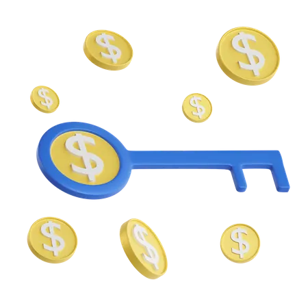 Clé des finances  3D Icon