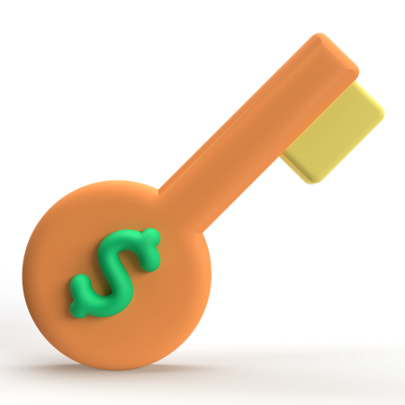 Clé financière  3D Icon