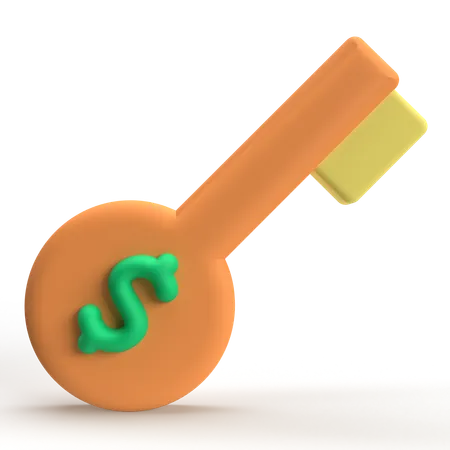 Clé financière  3D Icon