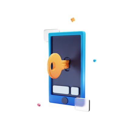 Clé mobile  3D Icon