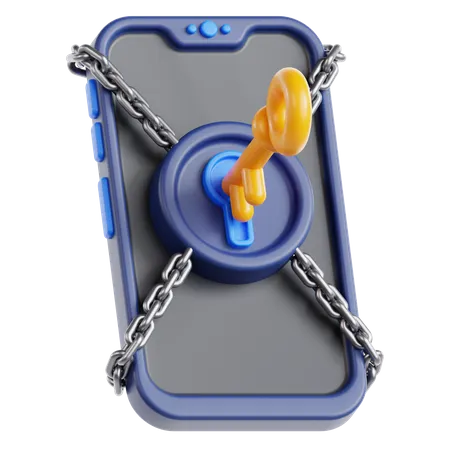 Clé mobile  3D Icon