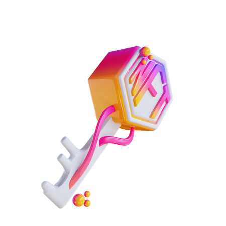 Clé nft  3D Icon