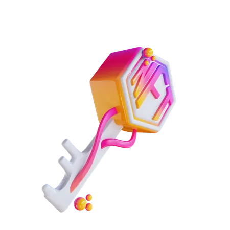 Clé nft  3D Icon