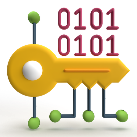 Clé numérique  3D Icon