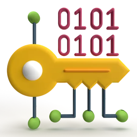 Clé numérique  3D Icon