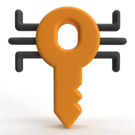 Clé numérique  3D Icon