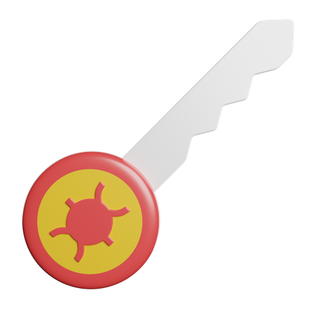 Clé sécurisée  3D Icon