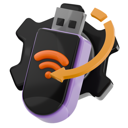 Clé USB  3D Icon