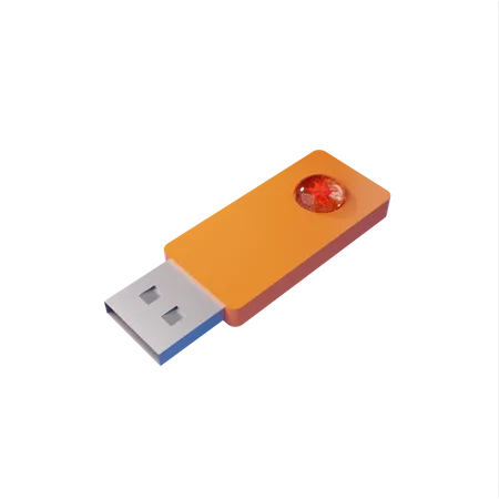 Clé USB infectée  3D Icon