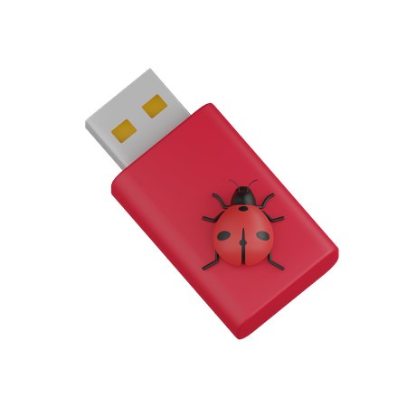 Virus de la clé USB  3D Icon