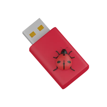 Virus de la clé USB  3D Icon