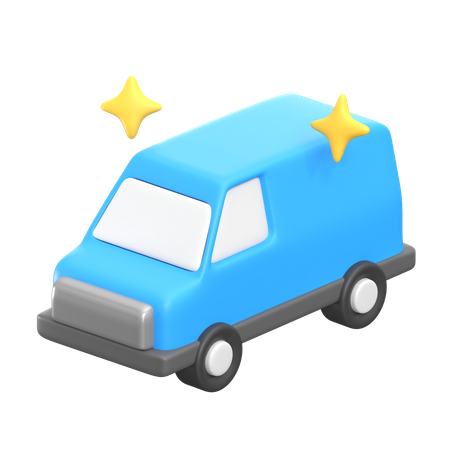 Clean Car  3D Icon