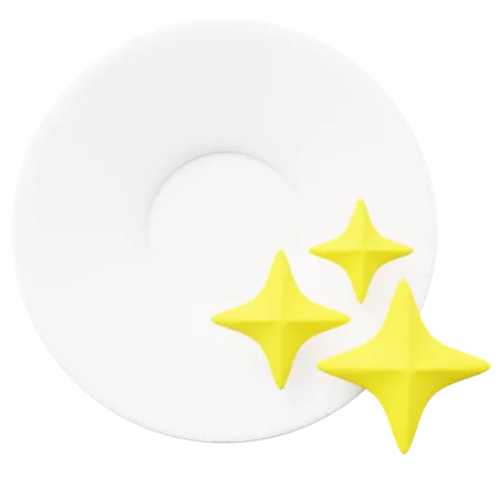 3 D Illustration Of Clean Dishes 3D Icon