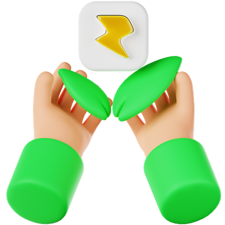 Clean Energy  3D Icon