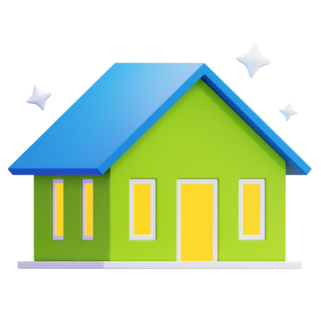 Clean House  3D Icon