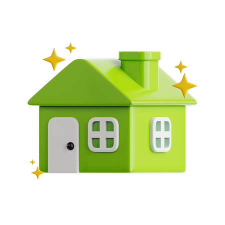 Clean House  3D Icon