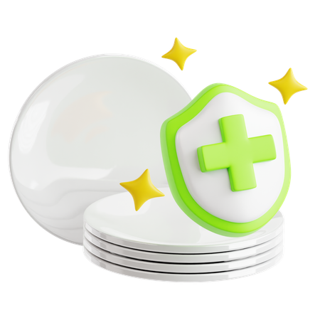 Clean Plates  3D Icon