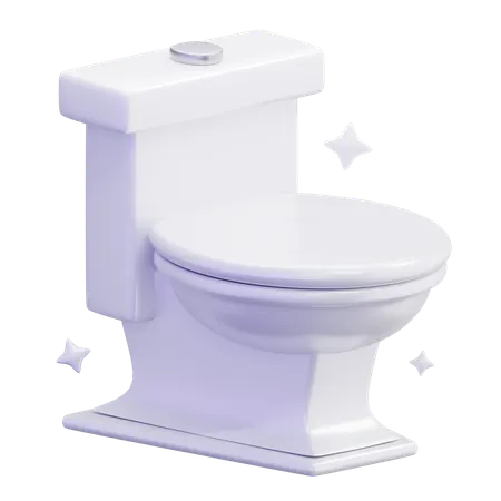 깨끗한 화장실  3D Icon
