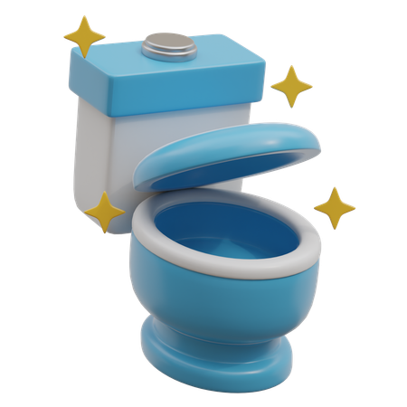 清潔なトイレ  3D Icon