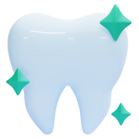 Clean Tooth  3D Icon