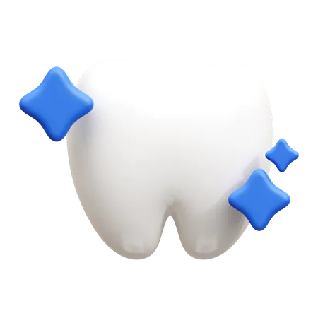 Clean Tooth  3D Icon