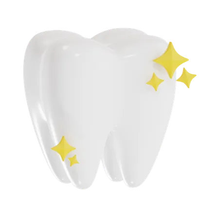 Clean Tooth  3D Icon