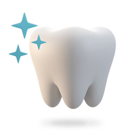 Clean Tooth  3D Illustration