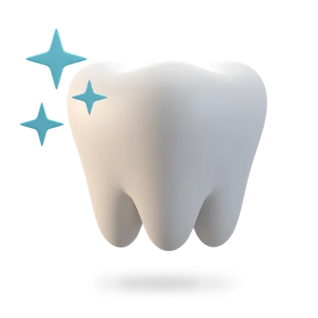 Clean Tooth  3D Illustration