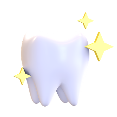 Clean Tooth  3D Illustration