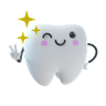 3d clean tooth logo