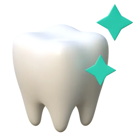 Healthy And Clean Tooth Dental Care Icon 3 D Illustration 3D Icon