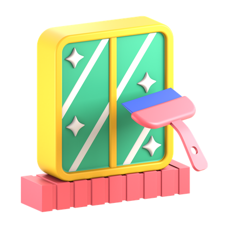 Clean Window  3D Icon
