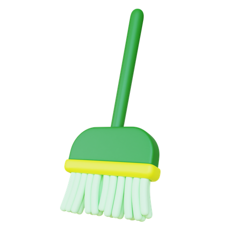 Cleaning Broom  3D Icon