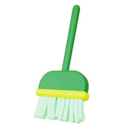 Cleaning Broom  3D Icon