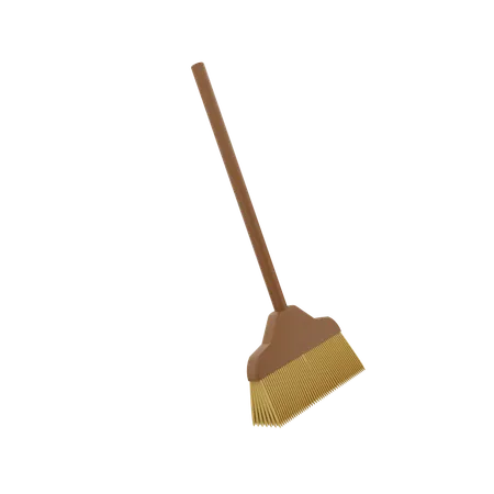 Cleaning Broom  3D Icon