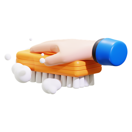 Cleaning brush  3D Icon