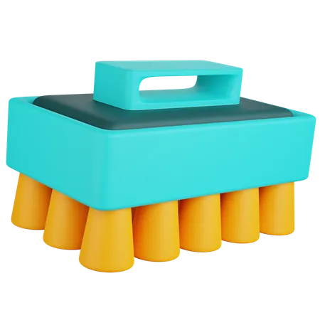 Cleaning Brush  3D Icon