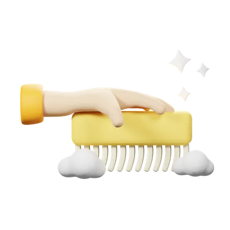 Cleaning Brush  3D Icon